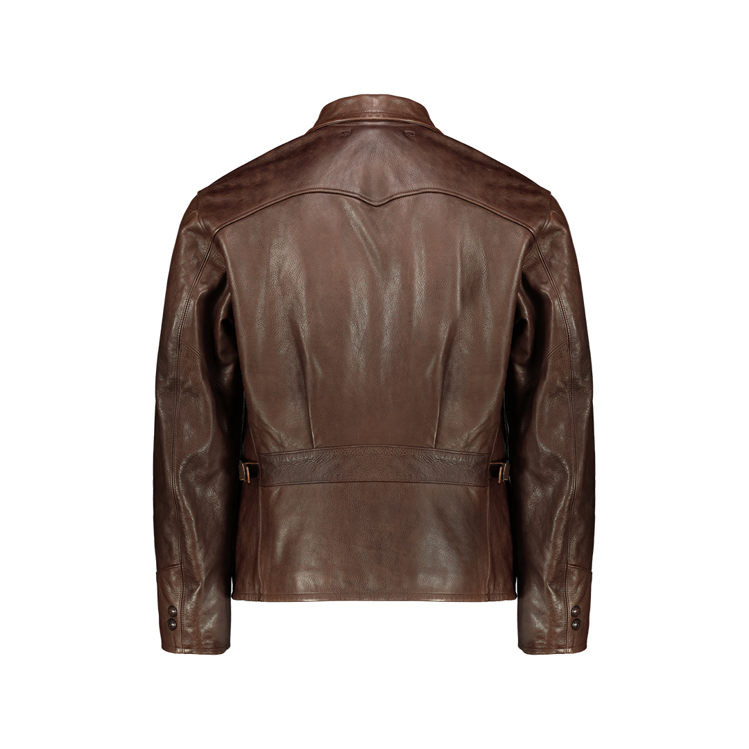 Giubbotto in pelle Marrone 782581225001 RRL