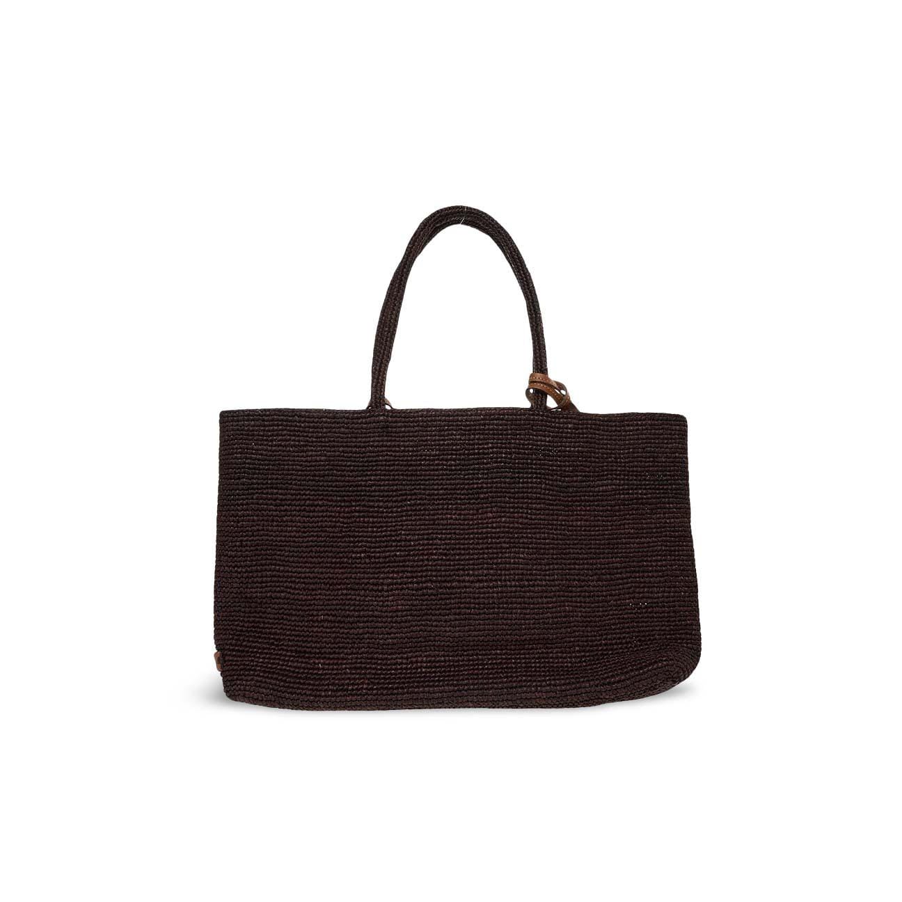 AFAR Borsa donna in rafia Alma Ebony