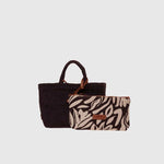AFAR Borsa donna in rafia Alma Small  Ebony