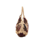 AFAR Borsa donna in rafia Desire Cognac