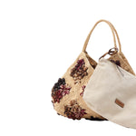 AFAR Borsa donna in rafia Desire Cognac