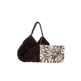 AFAR Borsa donna in rafia Desire Ebony
