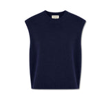 AROVESCIO Gilet donna in lana e cashmere Blue