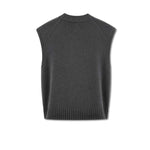 AROVESCIO Gilet donna in lana e cashmere Grigio