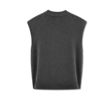 AROVESCIO Gilet donna in lana e cashmere Grigio