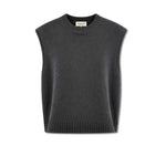 AROVESCIO Gilet donna in lana e cashmere Grigio