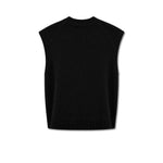 AROVESCIO Gilet donna in lana e cashmere Nero