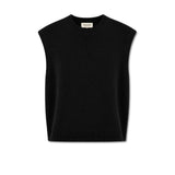 AROVESCIO Gilet donna in lana e cashmere Nero