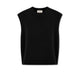 AROVESCIO Gilet donna in lana e cashmere Nero