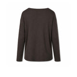 AROVESCIO Maglia donna in lana merinos Marrone
