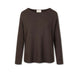 AROVESCIO Maglia donna in lana merinos Marrone