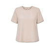 T-shirt donna in crepe di seta Nude