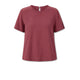 AROVESCIO T-shirt donna in crepe di seta Wine