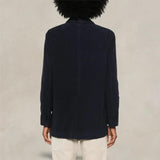 ASPESI Blazer donna over in fustagno Blue