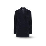 ASPESI Blazer donna over in fustagno Blue