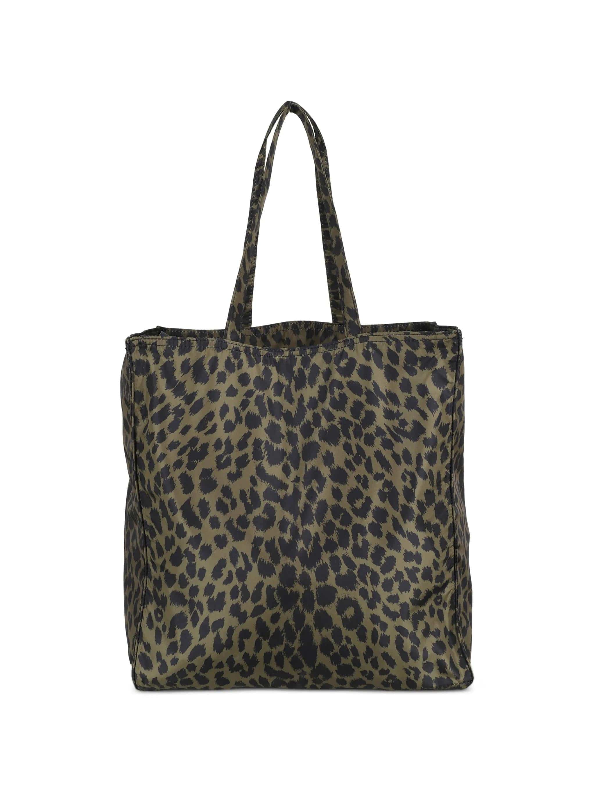 ASPESI Borsa donna Tote Bag Animalier Verde Militare