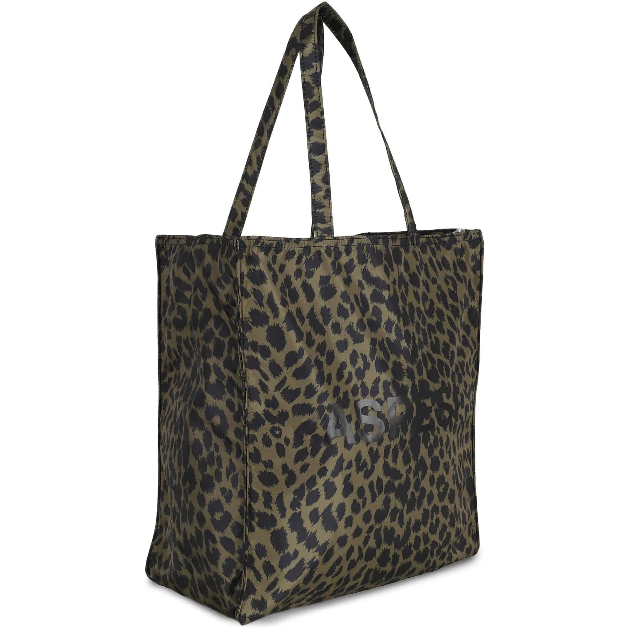 ASPESI Borsa donna Tote Bag Animalier Verde Militare