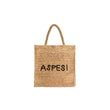 Borsa donna Tote Feeling Right in rafia Beige