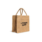 ASPESI Borsa donna Tote Looking Good in rafia Beige