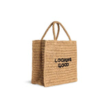 ASPESI Borsa donna Tote Looking Good in rafia Beige