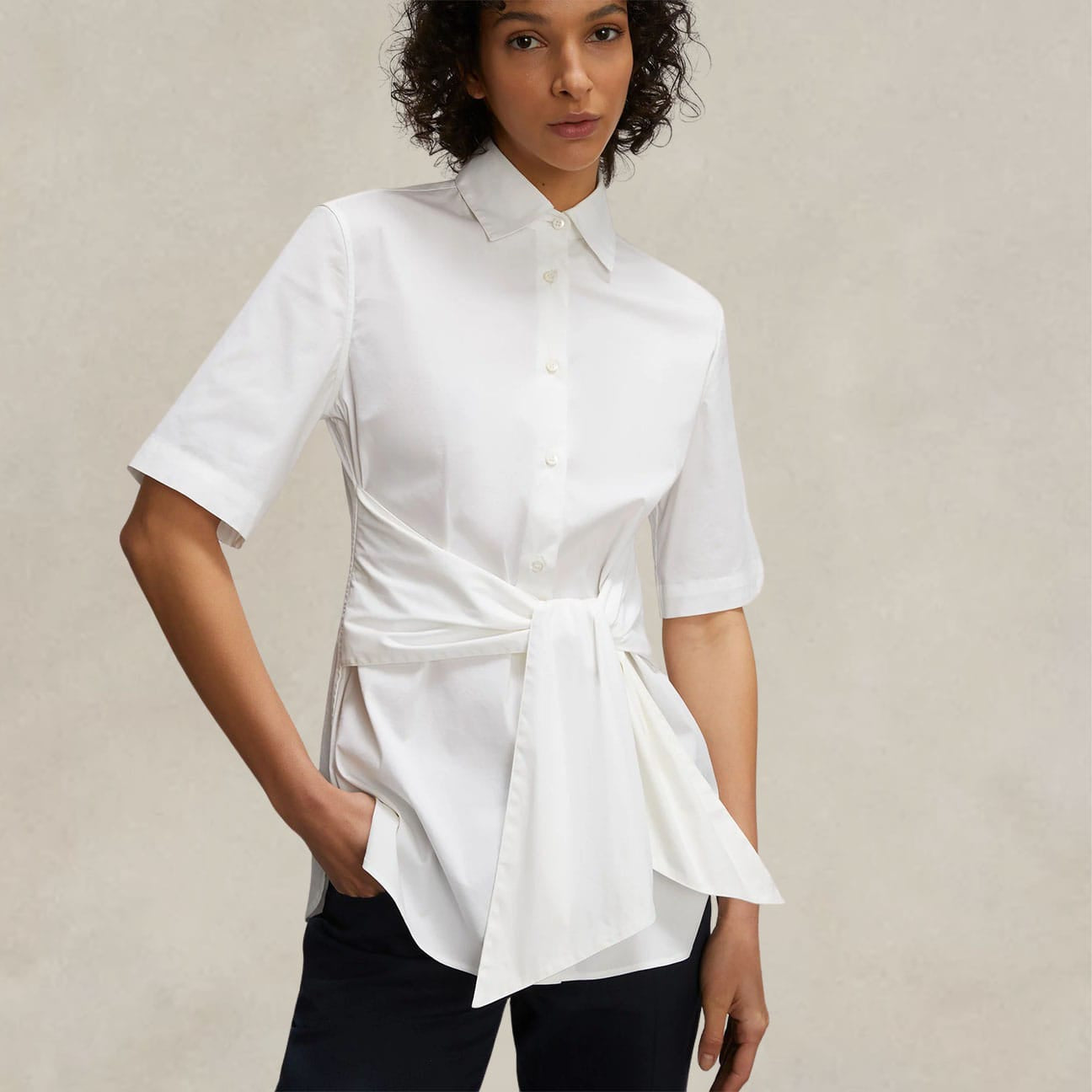 ASPESI Camicia con fusciacca Bianco