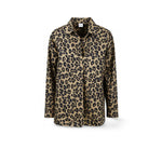 ASPESI Camicia donna in cotone stampa animalier