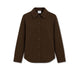 ASPESI Camicia donna in double di lana effetto Beaver Marrone