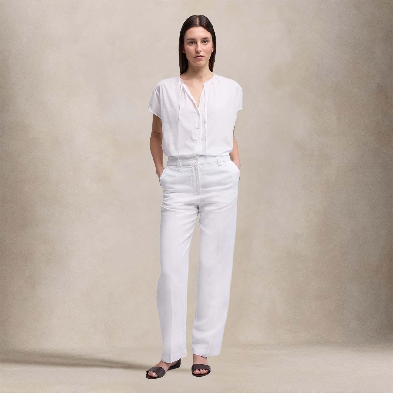 ASPESI Camicia donna in mussola di cotone Bianco