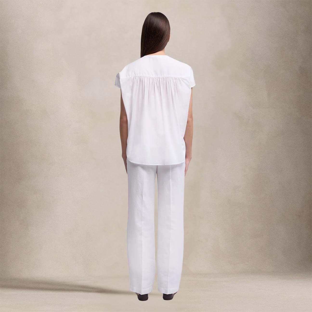 ASPESI Camicia donna in mussola di cotone Bianco