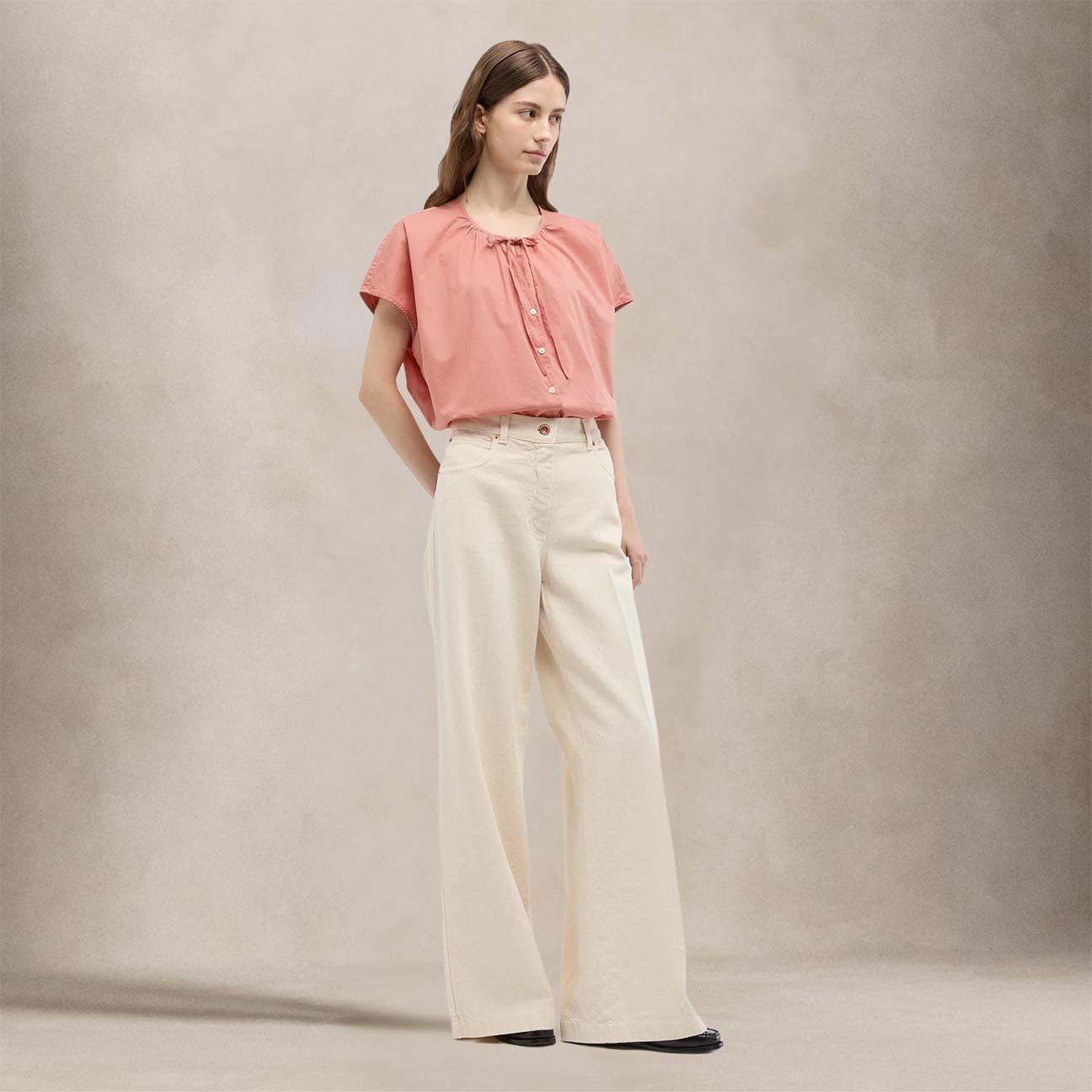 ASPESI Camicia donna in mussola di cotone Rosa