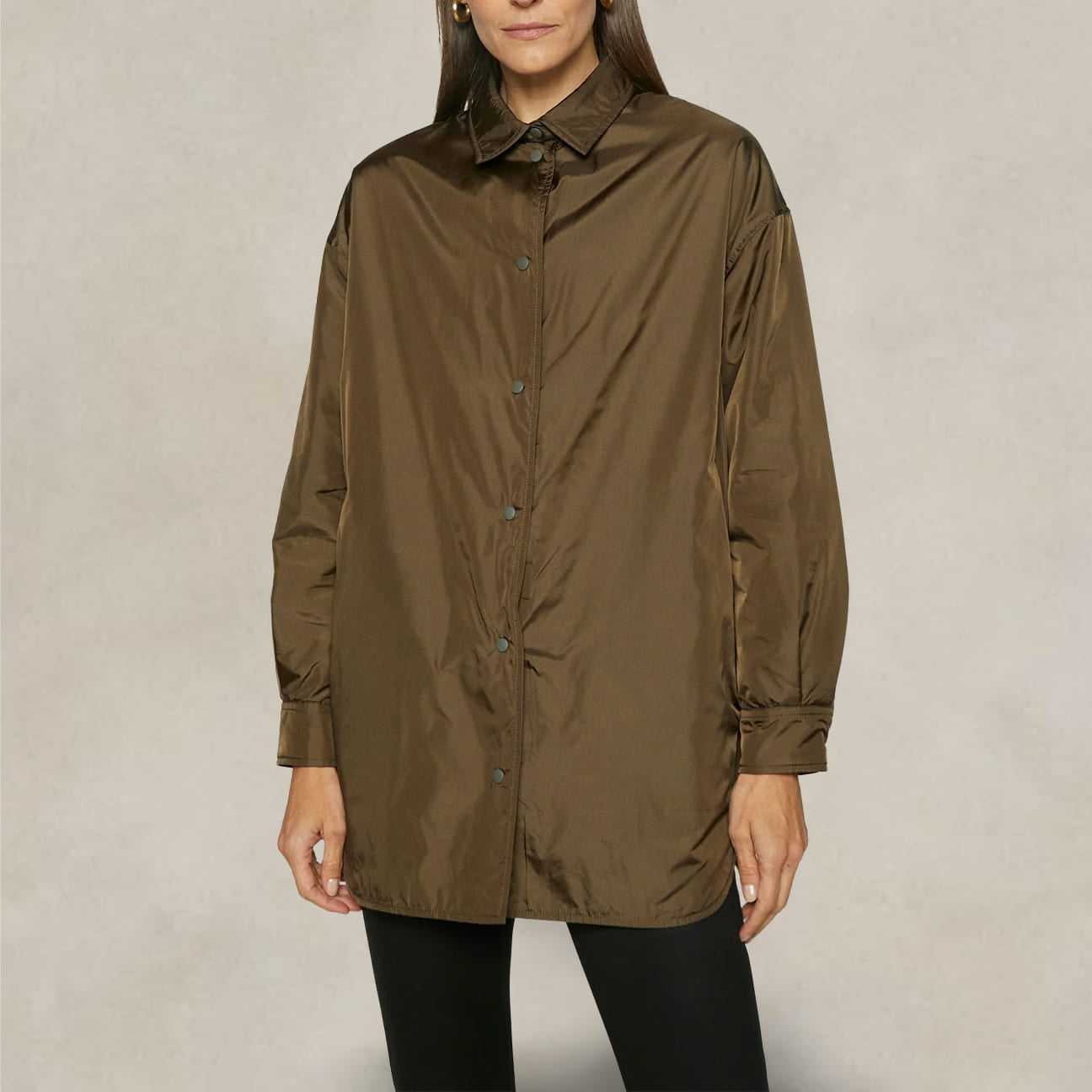 ASPESI Camicia donna in nylon Basquiat Marrone