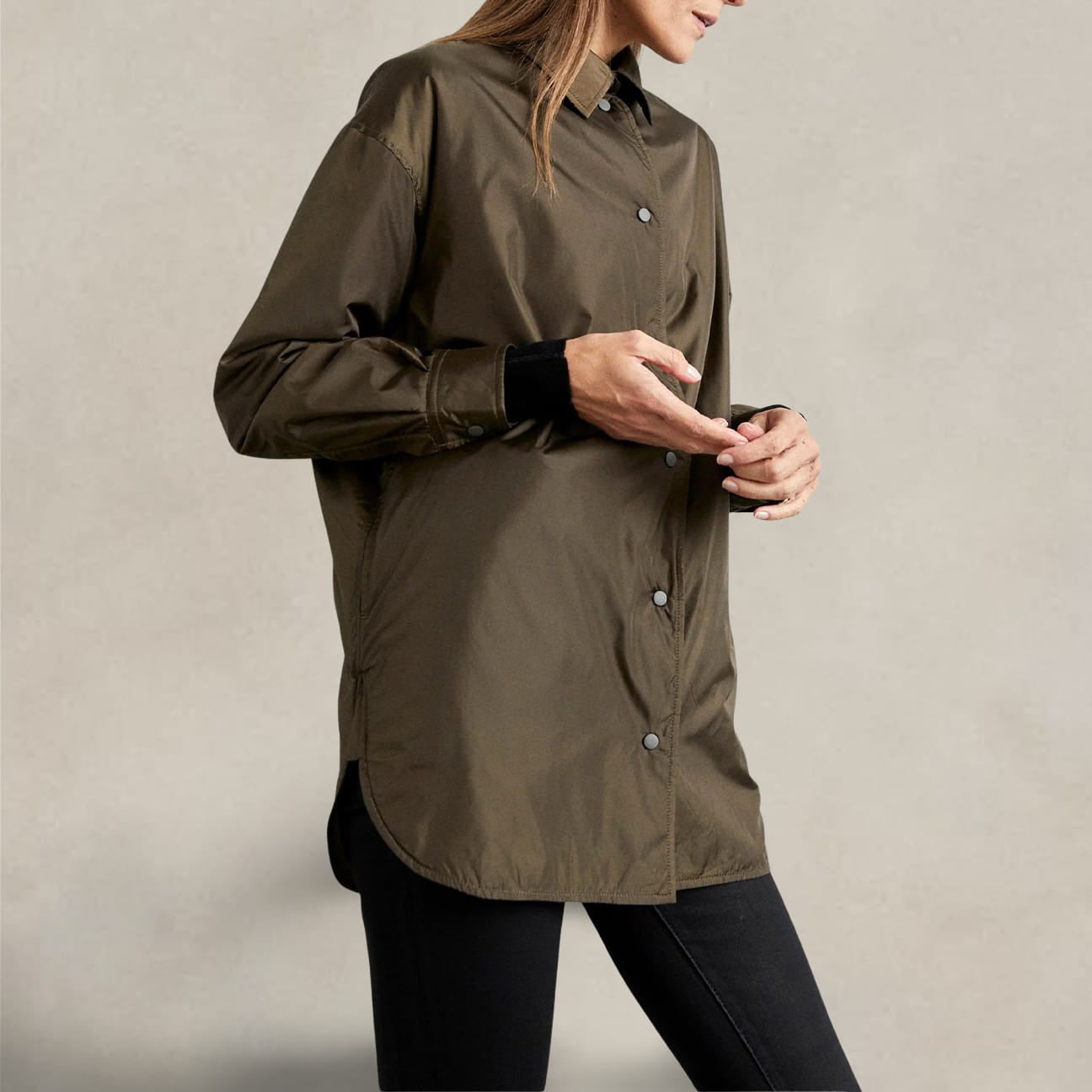 ASPESI Camicia donna in nylon Basquiat Marrone