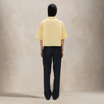 ASPESI Camicia donna in seersuker Giallo e Bianco