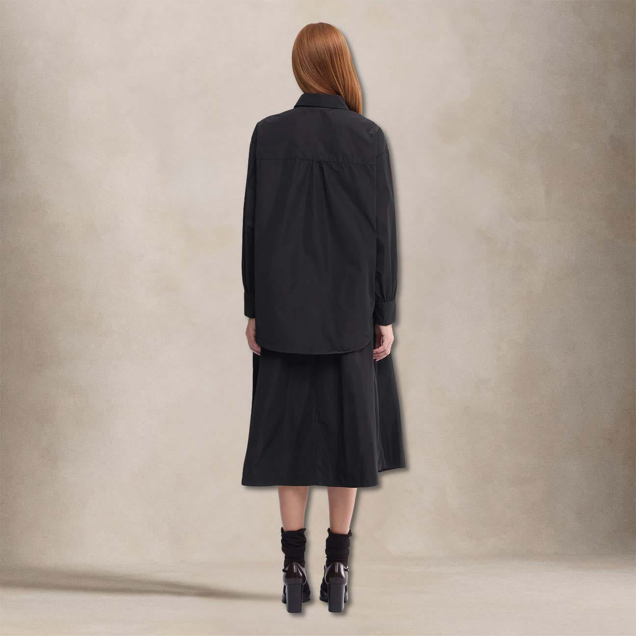 ASPESI Camicia donna in tessuto tecnico Nero