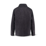 ASPESI Camicia donna overshirt in lana grigio Antracite