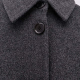 ASPESI Camicia donna overshirt in lana grigio Antracite