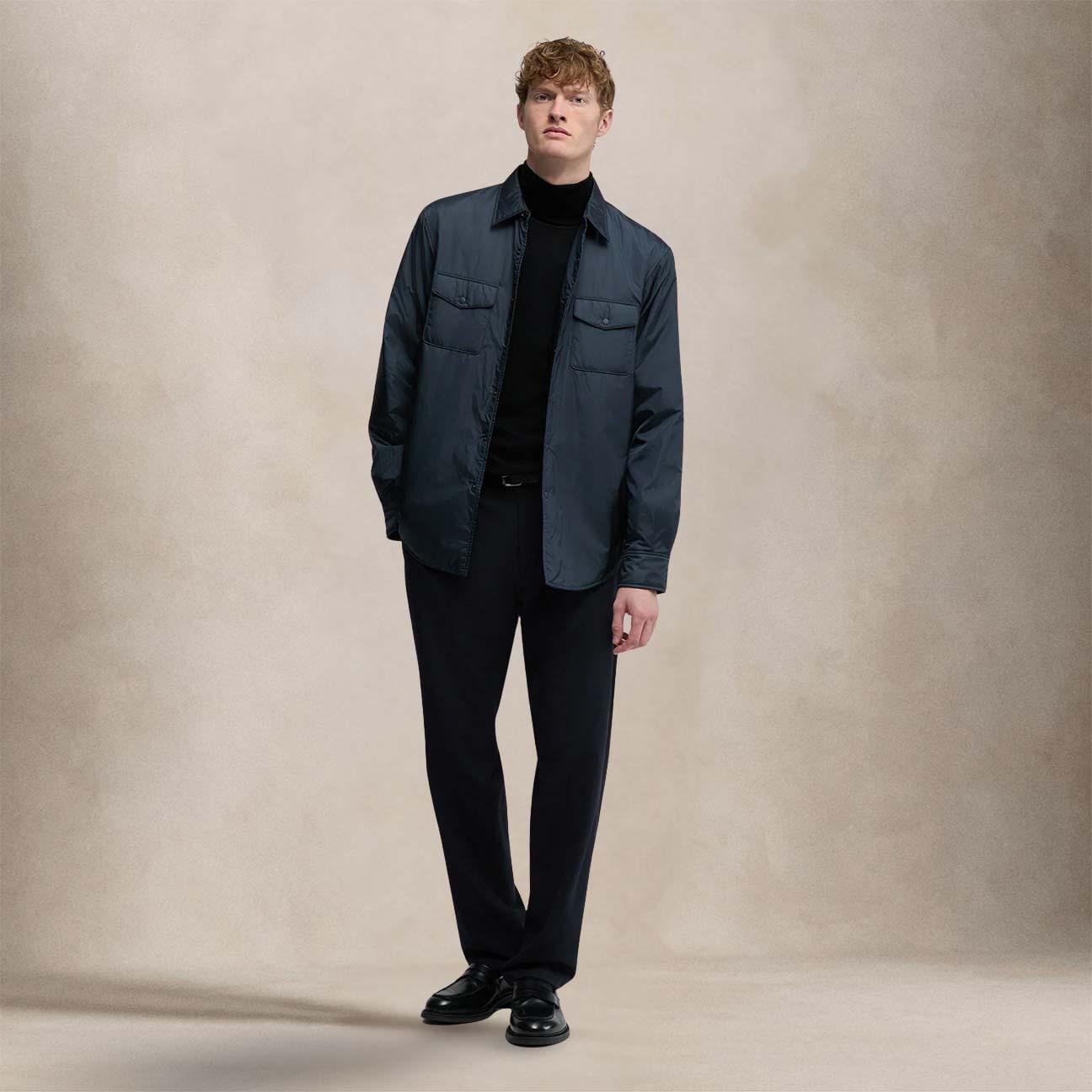 ASPESI Camicia uomo 13 Piu in nylon Blue