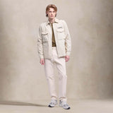 ASPESI Camicia uomo Militare in cotone  Sasso