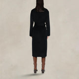 ASPESI Cappotto donna in lana double Blue e Marrone