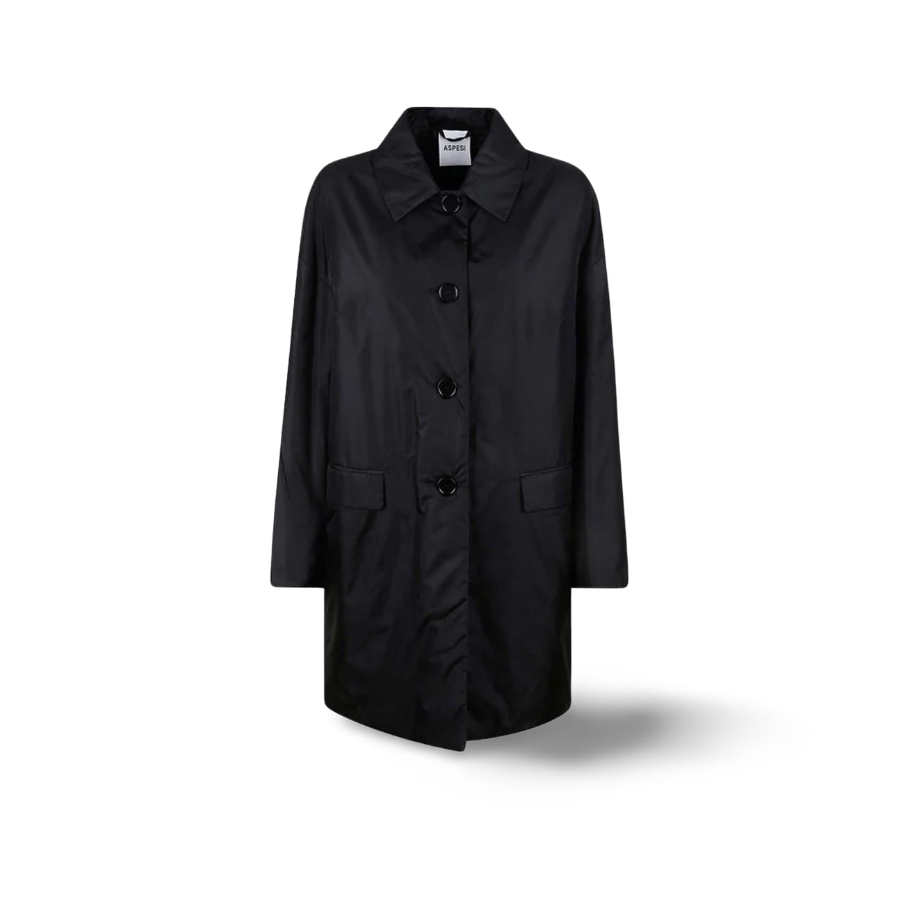 ASPESI Cappotto donna Teena in nylon Nero