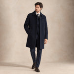 ASPESI Cappotto uomo in panno double Blue