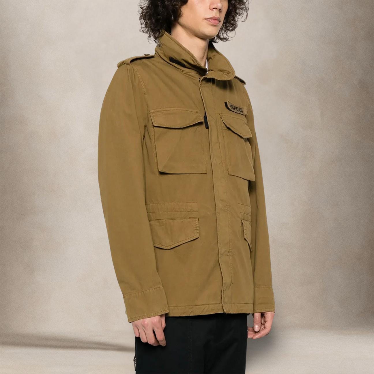 ASPESI Field Jacket in gabardina Tobacco