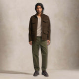 ASPESI Field Jacket uomo in panno di lana Double Marrone
