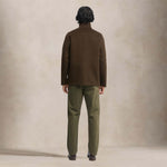 ASPESI Field Jacket uomo in panno di lana Double Marrone