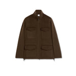 ASPESI Field Jacket uomo in panno di lana Double Marrone