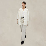 ASPESI Giacca camicia in nylon Panna