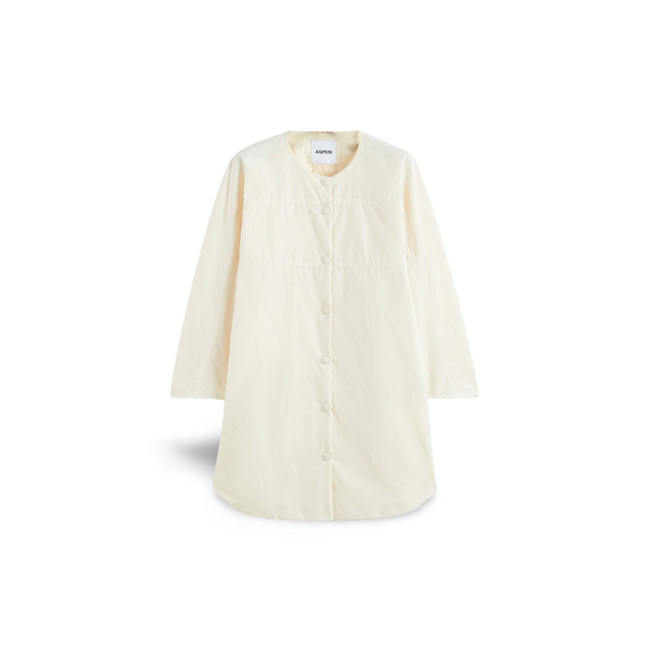 ASPESI Giacca camicia in nylon Panna