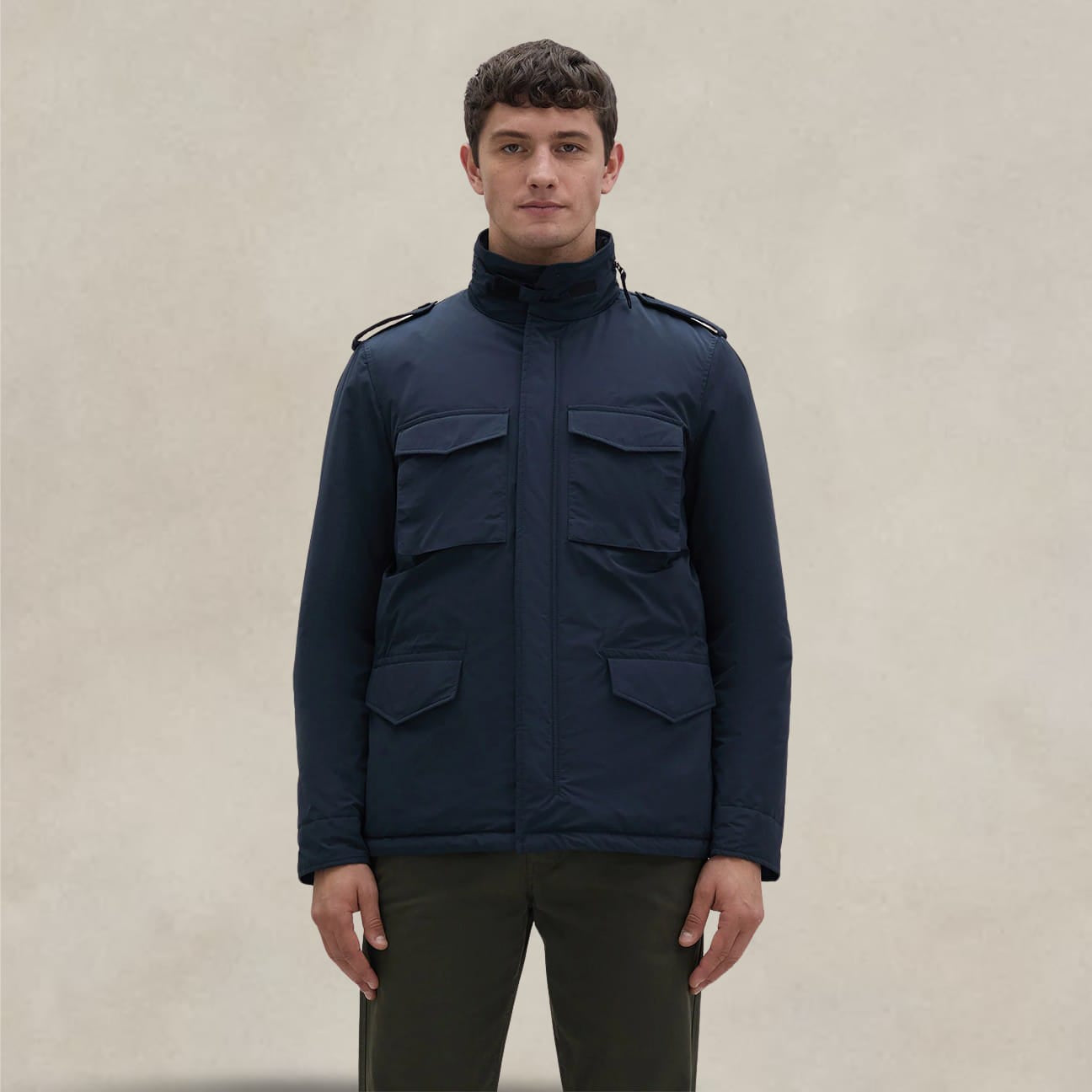 ASPESI Giacca uomo Mini Filed in nylon Blue