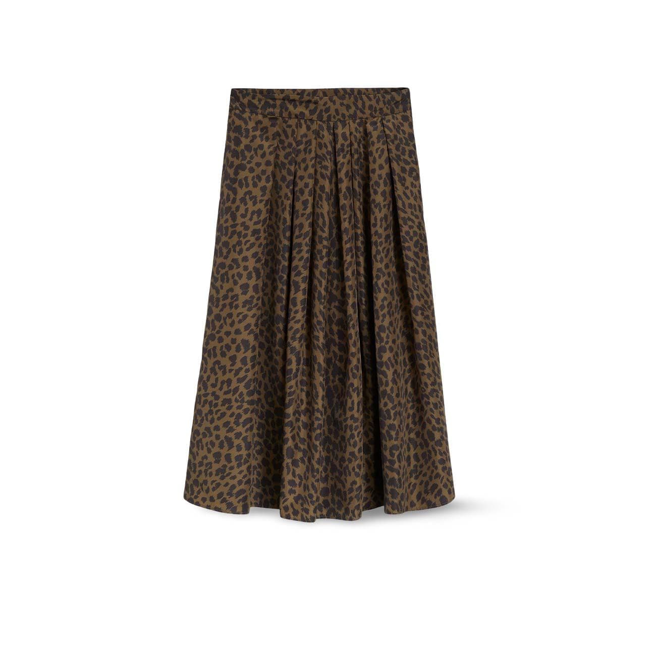 ASPESI Gonna donna in poliestere stampa Animalier