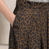 ASPESI Gonna donna in poliestere stampa Animalier